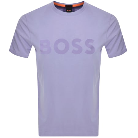 BOSS Tales T Shirt Purple | Mainline Menswear